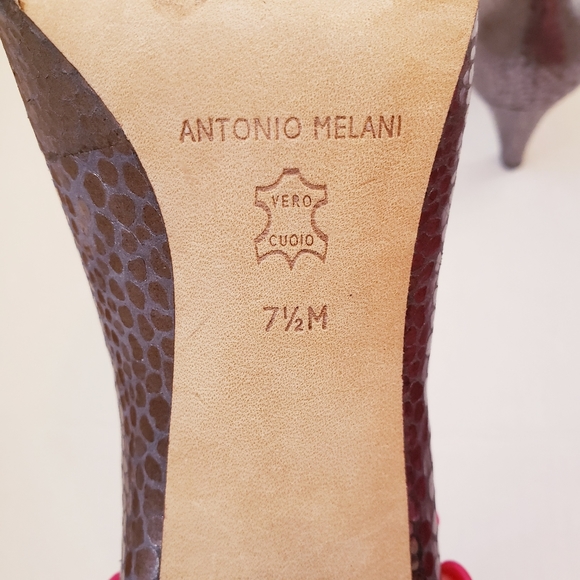 Antonio melani silver peep toe heels - Picture 7 of 7